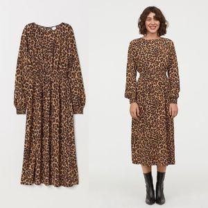 H&M Leopard Print  Maxi Dress Size US 6